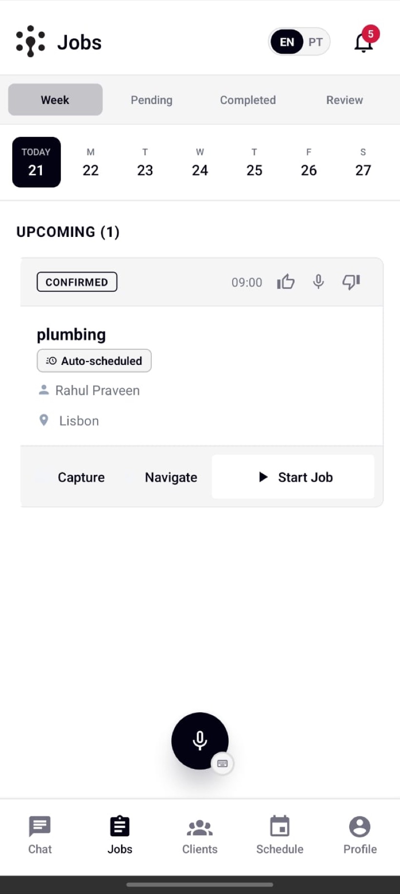 Trego mobile app weekly jobs board